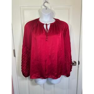 Philosophy deep red XL blouse
